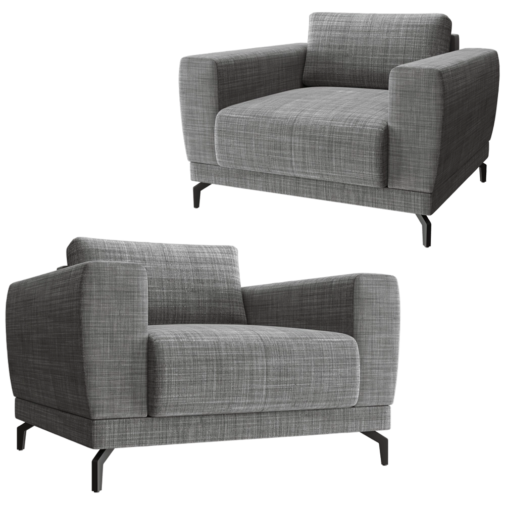 Complet Furniture - Armchair Ludo fotel 3D Model