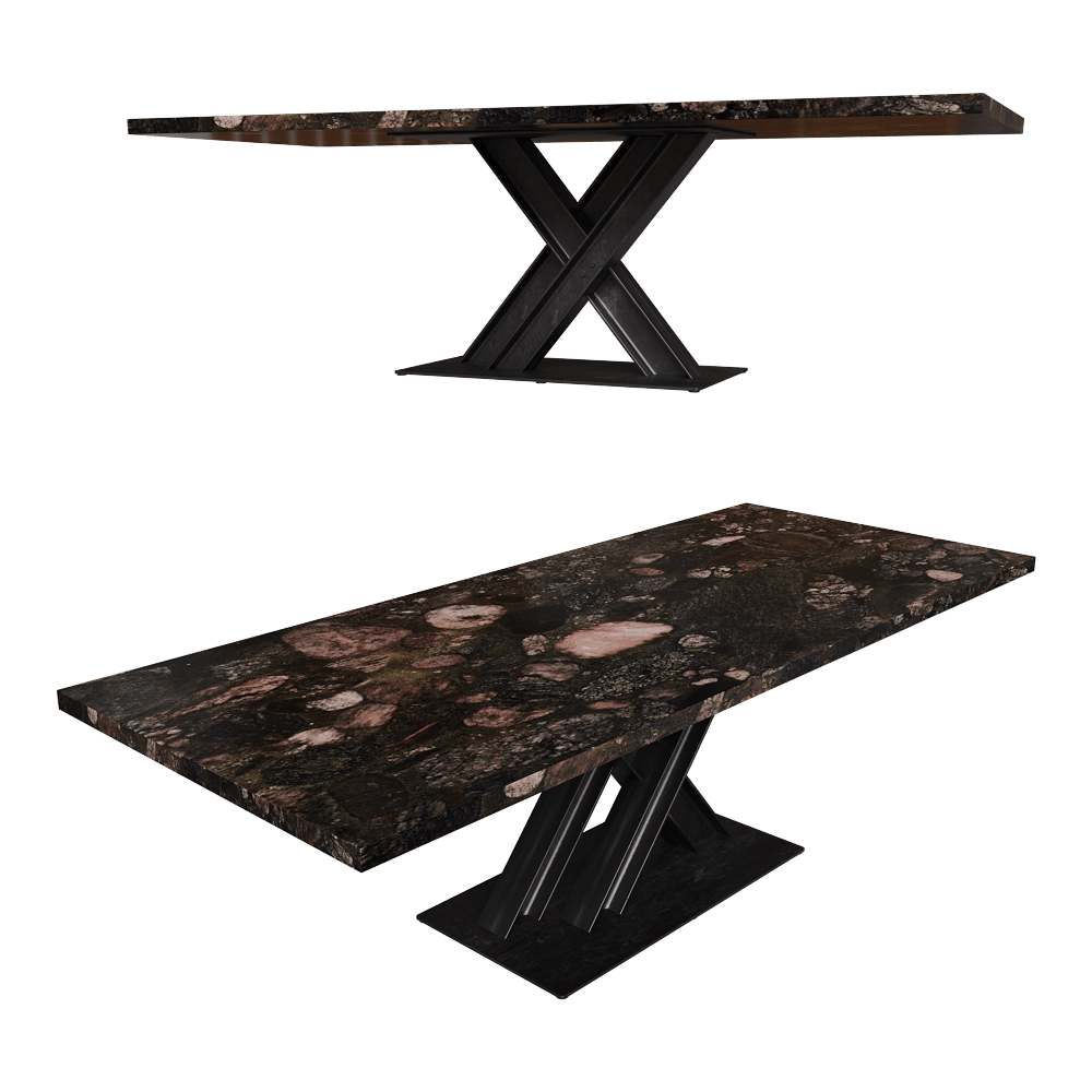 Complet Furniture - Outdoor table Victor 3D Model