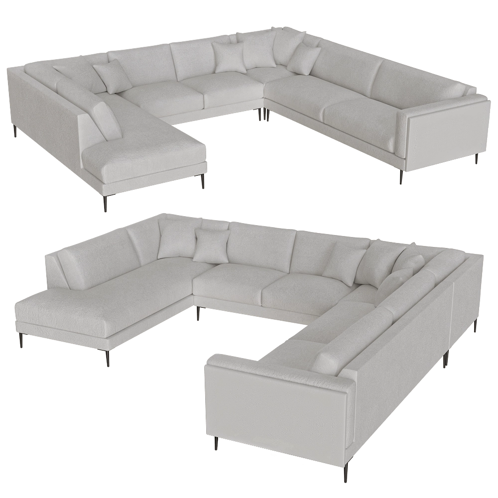 Complet Furniture - Sofa Llarvik Naroznik 3D Model