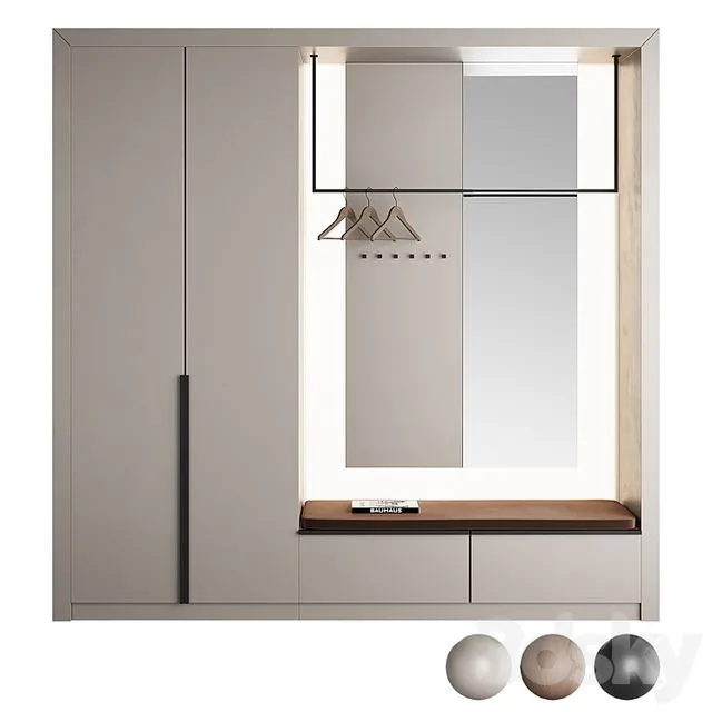 Composition in the hallway 007 3D Model