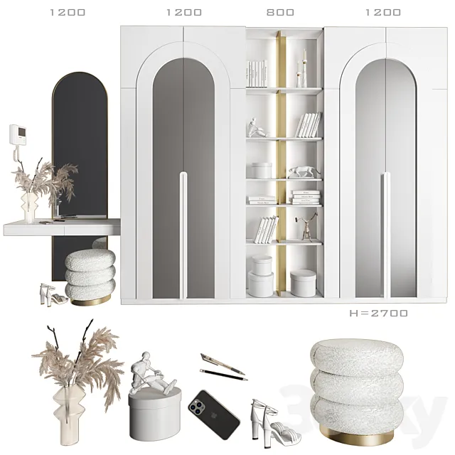 Composition in The Hallway 127 3D Model
