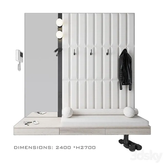 Composition in the hallway 133 3D Model