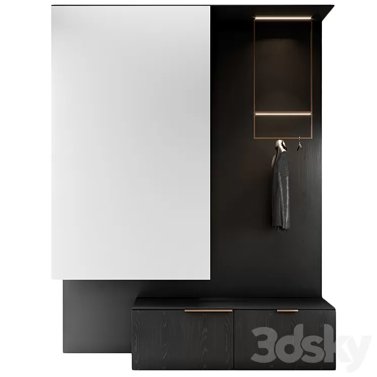 Composition in the hallway 3D Model Free