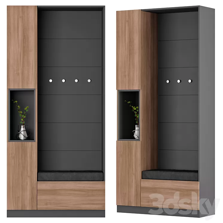 Composition in the hallway 51 | Hallway 3D Model Free