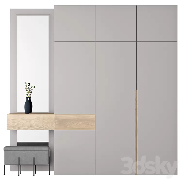 Composition in the hallway 90 | hallway 3D Model Free