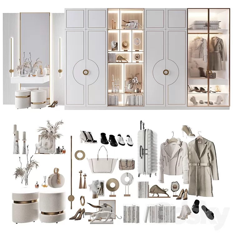 Composition in the hallway_102 3D Model