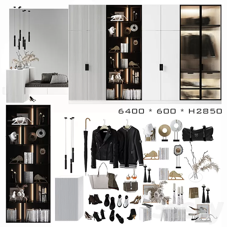 Composition in the hallway_107 3D Model