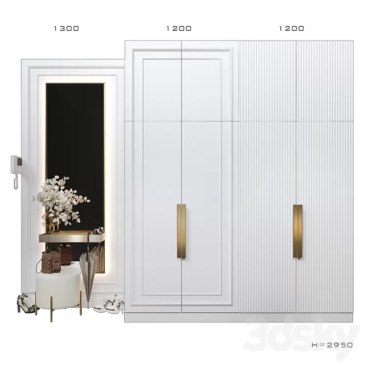 Composition in the hallway_126 3D Model