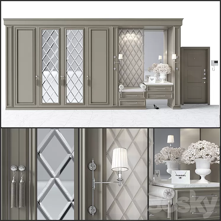 Composition in the hallway_29 3D Model Free