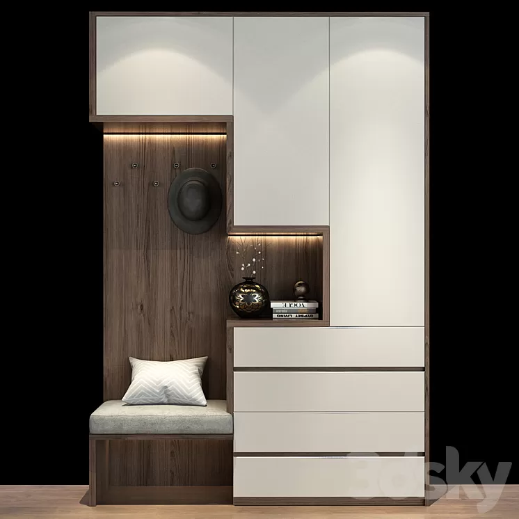 Composition in the hallway_421 3D Model Free