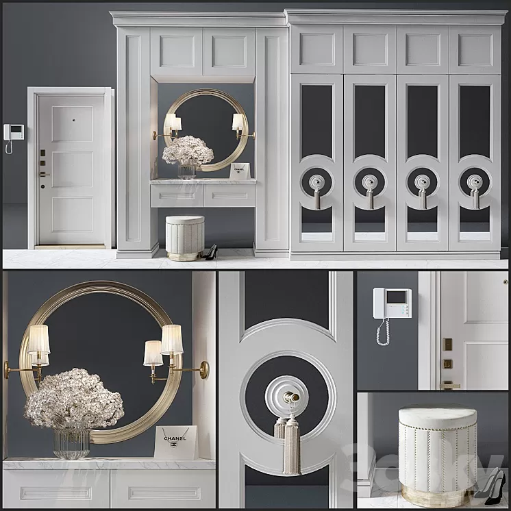 Composition in the hallway_43 3D Model Free