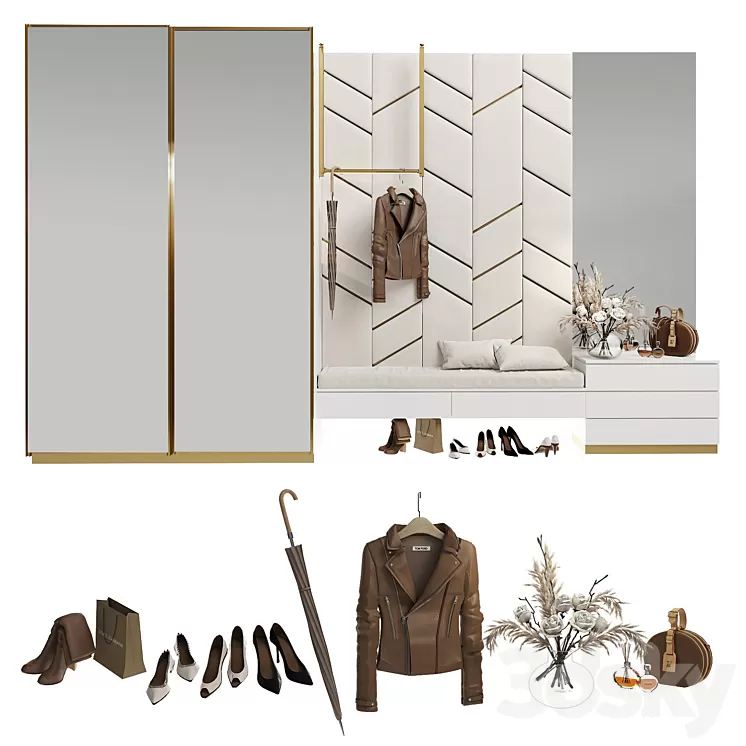 Composition in the hallway_96 3D Model