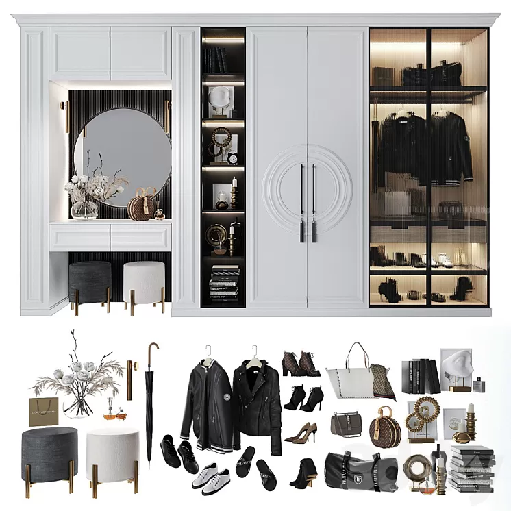 Composition in the hallway_98 3D Model