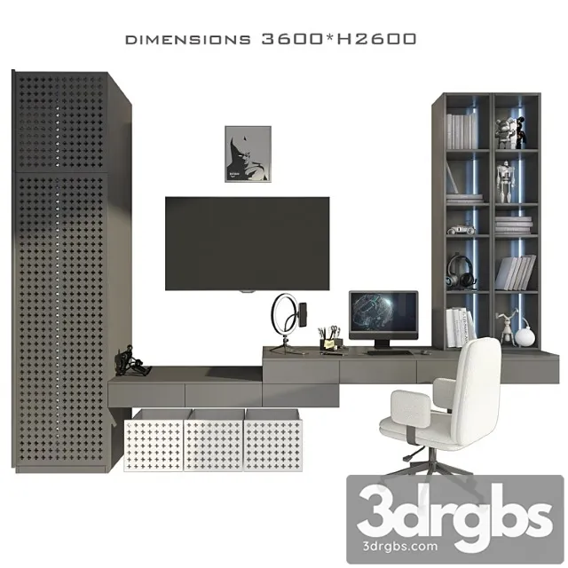 Composition in the nursery 3 3D Model Free