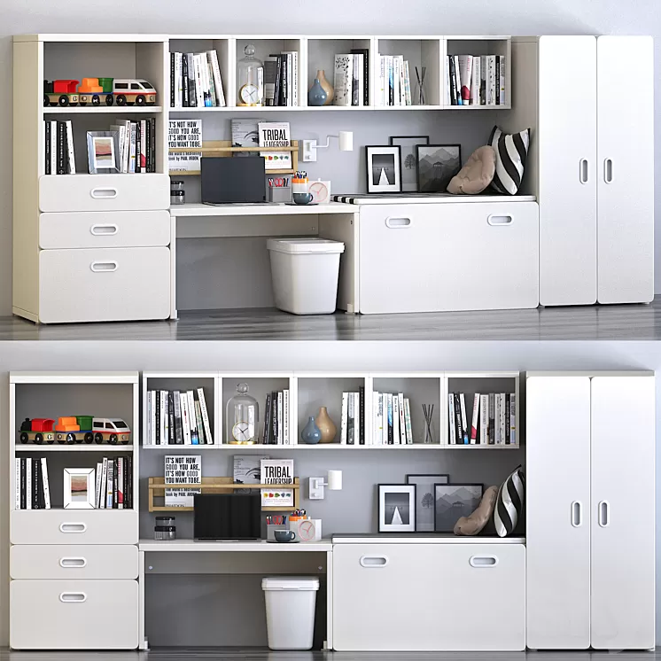 Composition in the nursery from Ikea 3D Model