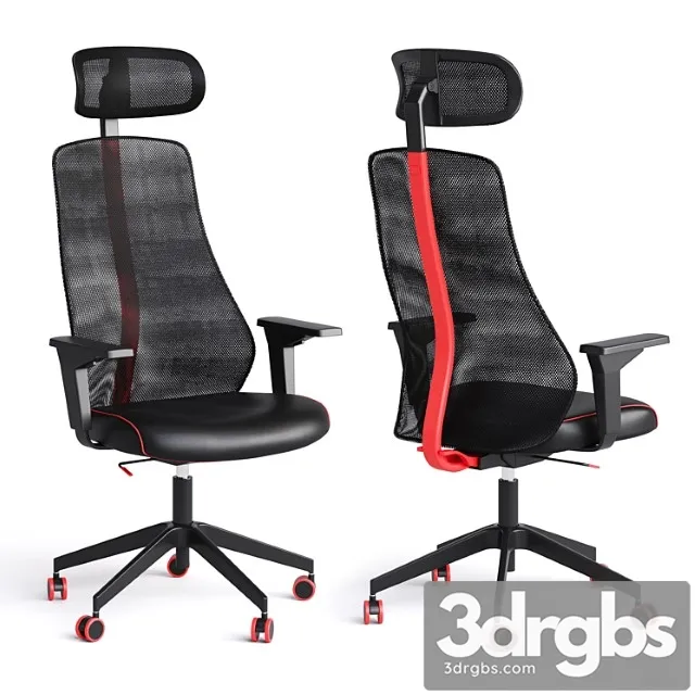 Computer Gaming Chair Matchspel Ikea 3D Model Free