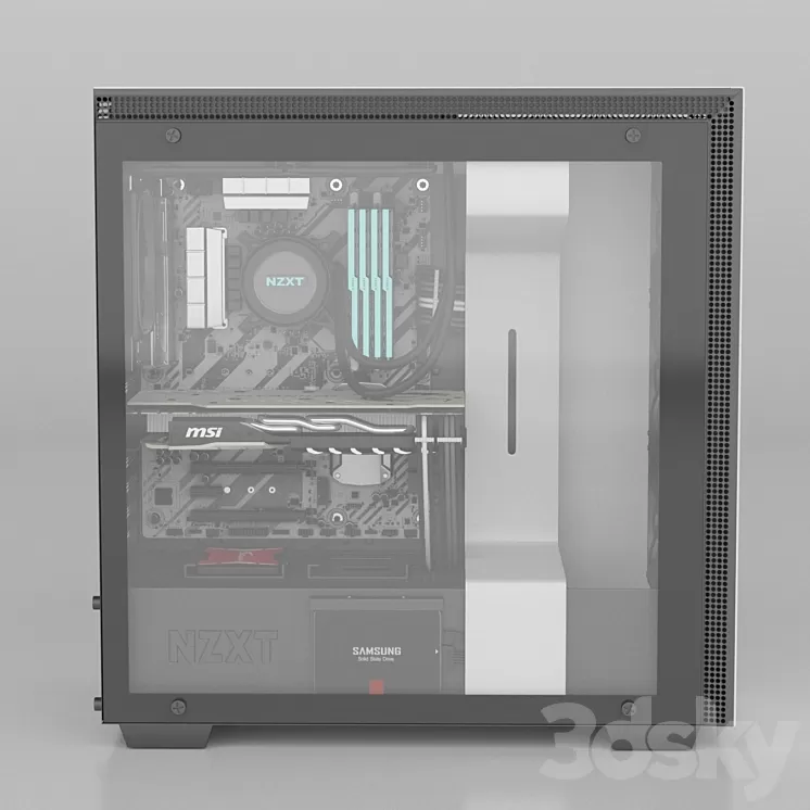 Computer NZXT H700i 3D Model