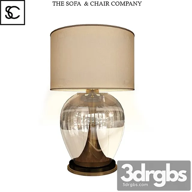 Concave Brass Table Lamp 3D Model Download