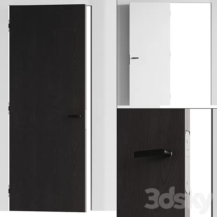Concealed doors 004 3D Model Free