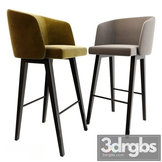 Concha Barstool 3D Model Free