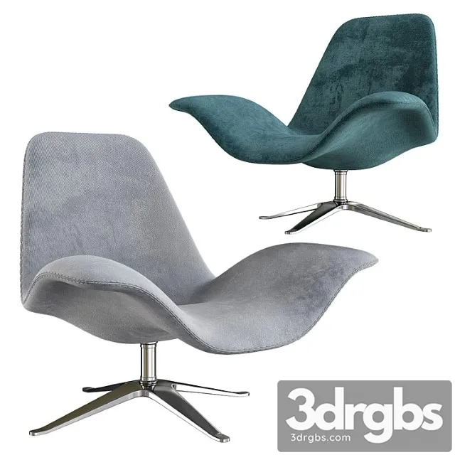 Concord Low Fabric Armchair 3D Model Free