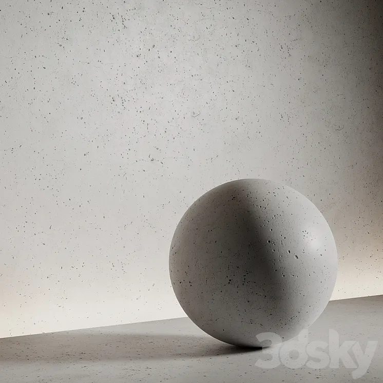 Concrete 3 material seamless pbr 3D Model Free