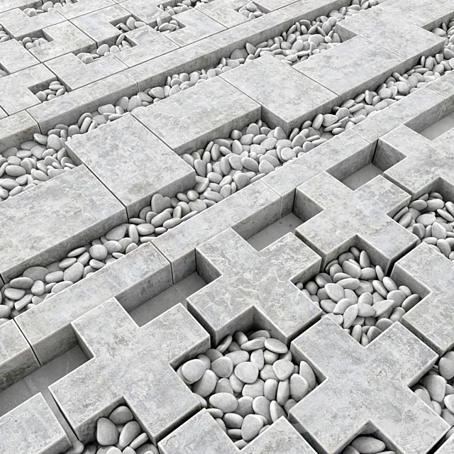 Concrete border construction Free Download