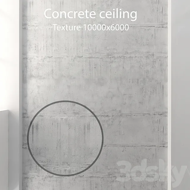 Concrete ceiling 43 3D Model