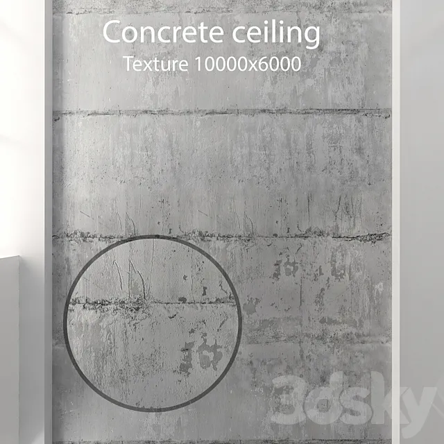 Concrete ceiling 47 3D Model