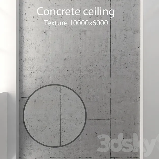 Concrete ceiling 58 3D Model