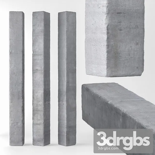 Concrete Column 3D Model Free