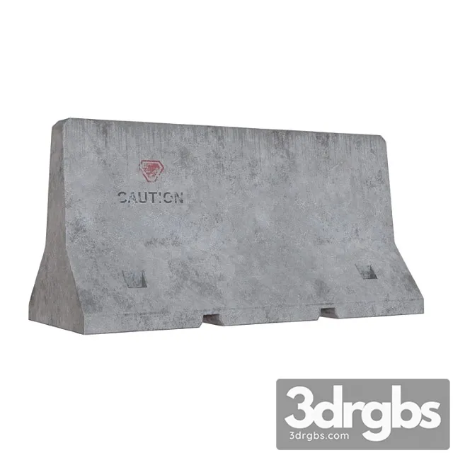 Concrete Fence 3D Model Free