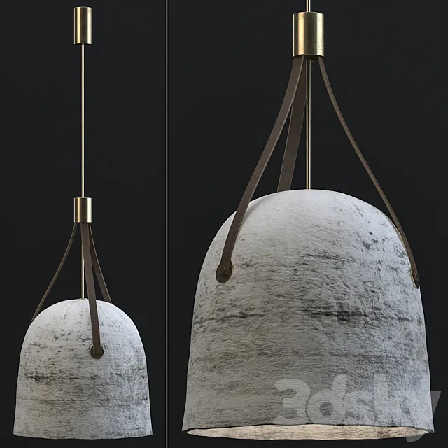 Concrete lamp 3D Model