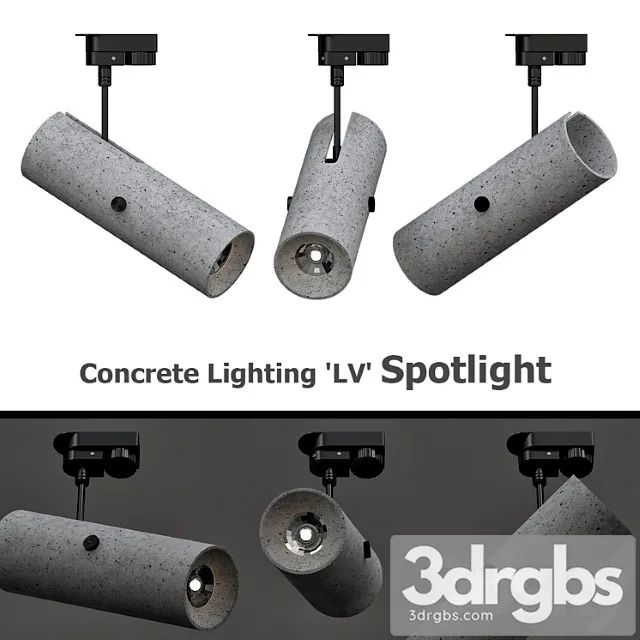 Concrete lighting & 3D Model Download