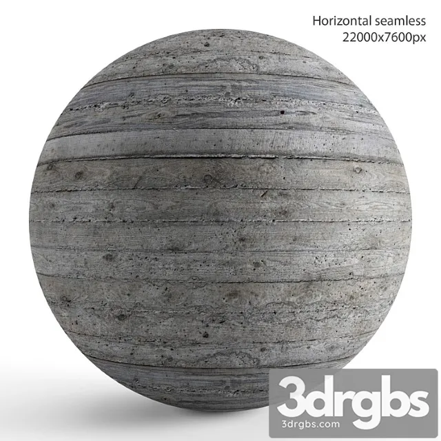 Concrete material with wood pattern. 22k 3D Model Download