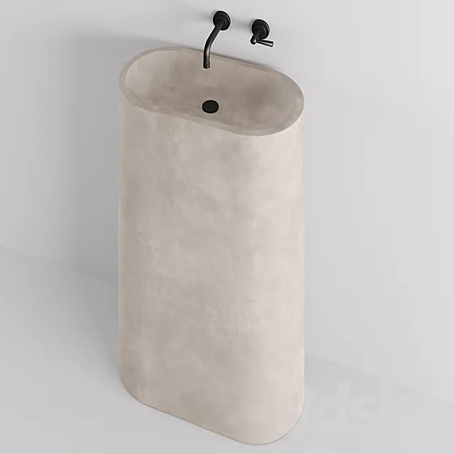 concrete sink 3DModel