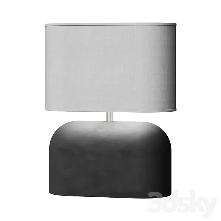 Concrete Table Lamp 3D Model