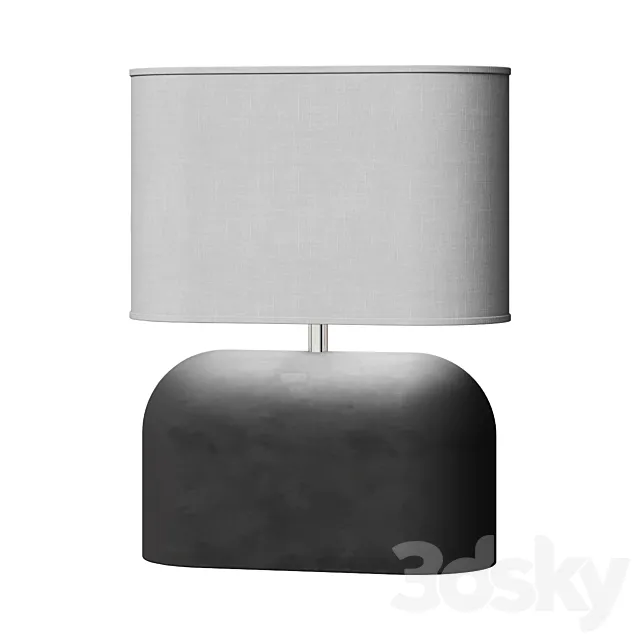 Concrete Table Lamp 3DModel
