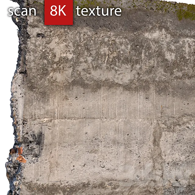 Concrete wall 19 3DModel