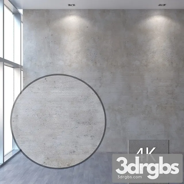 Concrete wall 371 3D Model Free