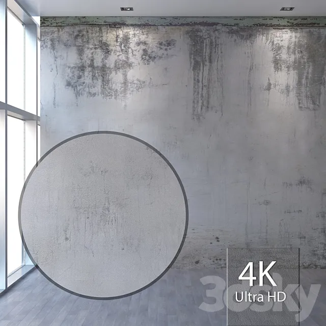 Concrete wall 482 3D Model