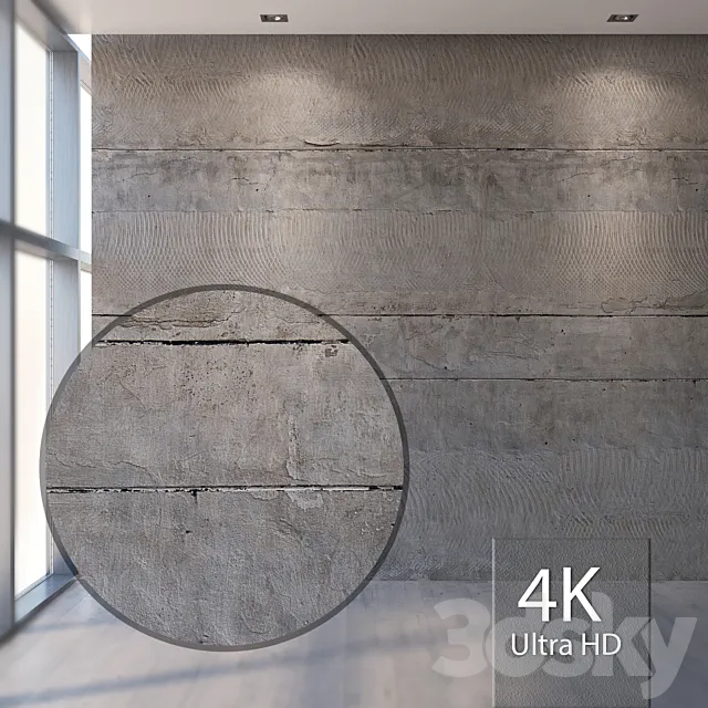 Concrete wall 759 3DModel