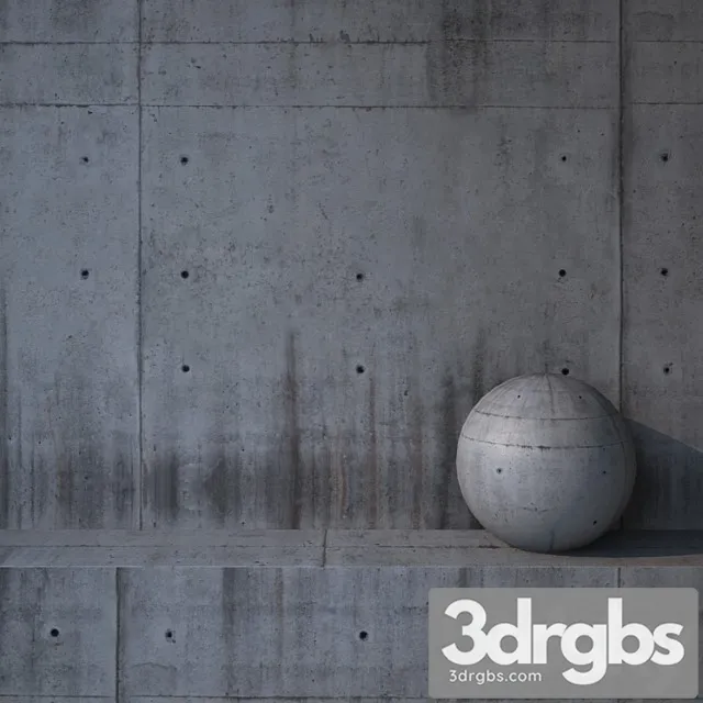Concrete wall 78 3D Model Free
