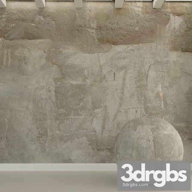 Concrete wall. old concrete. 92 3D Model Free