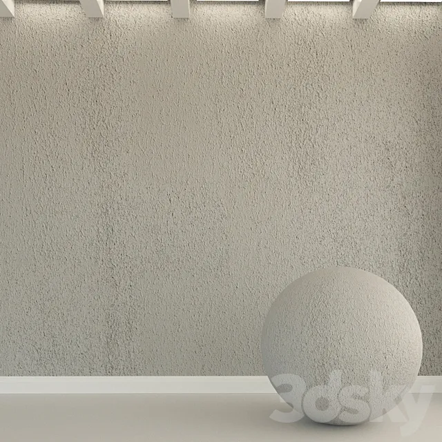 Concrete wall. Old plaster. 149 3DModel