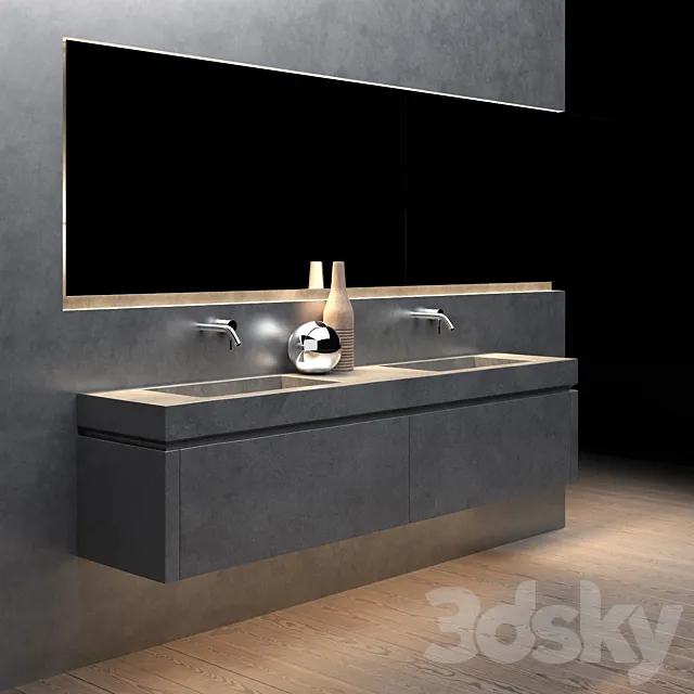 Concrete washing 3D Model