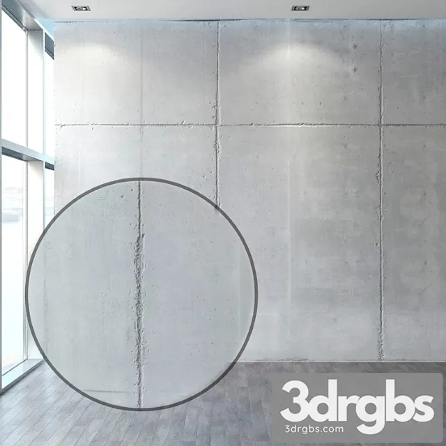 Concrete with seams 3D Model Free