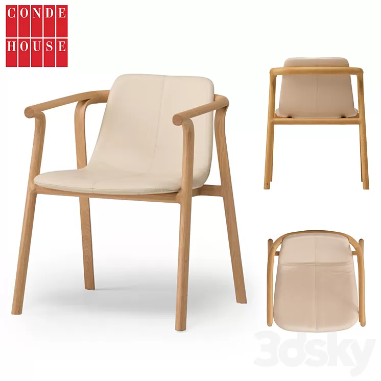 Condehouse_SPLINTER Armchair (Shell Type) 3D Model