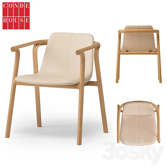 Condehouse_SPLINTER Armchair (Shell Type) 3DModel