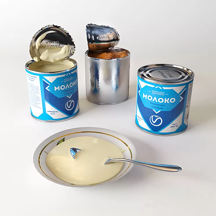Condensed milk 3D Model